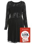 Lace pleated dress