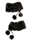 Black Faux Fur Boot Toppers