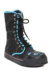 T.U.K. Black And Blue Bear High-Top Sneakers