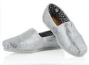 Silver Sparkle Toms