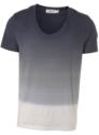 Topman White Dip Dye T Shirt