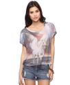 Sublimation Unicorn Crop Tee