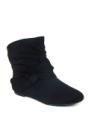 poka knot slouch ankle boots