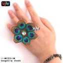 Peacock Feather Ring