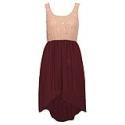 Jewel Embellished Dip Hem Dress
