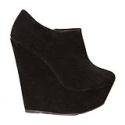 Black Wedge Ankle Boot