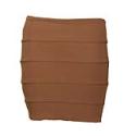 Bandage Bodycon Skirt in Mocha