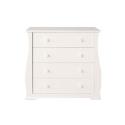 Boori Sleigh 4 Drawer Chest Solid White