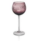 Floral wine glasses