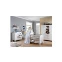 Europe Baby Larissa White Roomset - Cotbed, Chest, Medium Wardrobe