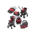 Recaro Akuna Trio Travel System - Cherry Black Including Pack 26