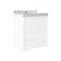 Boori Newport Pelmet & Change Tray Solid White