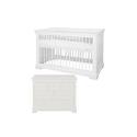 Kidsmill Marseille - White - Cotbed & Chest