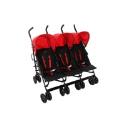 Kiddicare.Com Triple Pushchair - Red