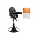 Bloom Fresco Loft highchair - Black Frame Includes Pack 58