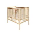 Kiddicare.com Space-Saver Cot - Natural - Including Pack 55