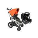 Micralite Toro Travel System - Orange - Including CabrioFix Car Seat