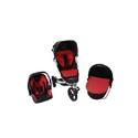 Recaro Babyzen Trio Travel System - Black & Silver/Cherry Including Pack 7