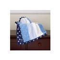 Kids Line Luxury Sherpa Blanket Blue Stars