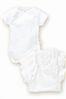 White Short Sleeve Bodysuits Five Pack (0mths-3yrs