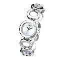 DKNY Silver  Dial Round Link Bracelet Watch