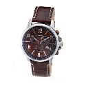 DKNY Men's Brown Leather Strap Watch