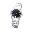 Seiko Men's Black Dial Bracelet Watch