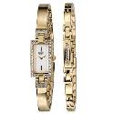 Citizen Ladies' Gold-Plated Watch & Bracelet Set