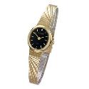 Sekonda Ladies' Gold-plated Oval Dial Bracelet Watch