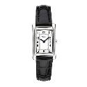 Accurist Ladies' Black Leather Strap Watch