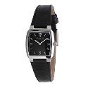 Kenneth Cole New York Ladies' Black Leather Strap Watch