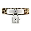 Karen Millen Ladies' Animal Print Padlock Watch