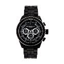 French Connection Men's Black Multi Dial Bracelet Watch