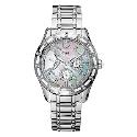 Guess Ladies' Stone Set Stainless Steel Bracelet Watch