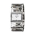 Armani Exchange Ladies' Stainless Steel Open Cuff Logo Watch