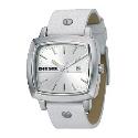 Diesel Men's White Leather Strap Watch