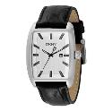 DKNY Men's Black Leather Strap Watch