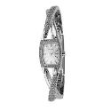 DKNY ladies' stone set cross over watch