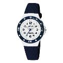 Lorus Child's White Dial Blue Rubber Strap Watch