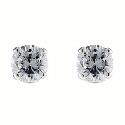 Silver Cubic Zirconia Stud Earrings