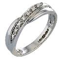 9ct White Gold Eternity Diamond Ring