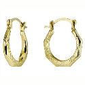 9ct Gold Creole Earrings