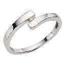 Hot Diamonds Silver Crossover Ring - Small