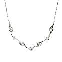 9ct White Gold Cubic Zirconia Necklace