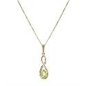 9ct Yellow Gold Peridot Pendant Necklace