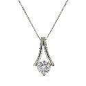 9ct White Gold Cubic Zirconia