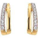 9ct Gold Cubic Zirconia Earrings