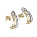 9ct Gold Cubic Zirconia Earrings