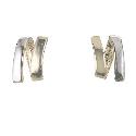 9ct Gold Zig Zag Stud Earrings