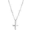 Silver Cubic Zirconia Cross